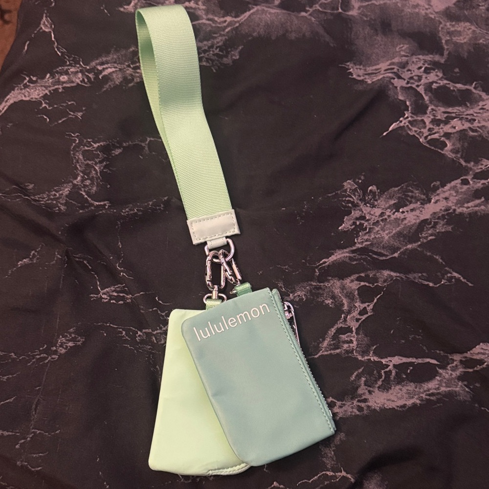 lululemon athletica Light Green Wristlet Clutch